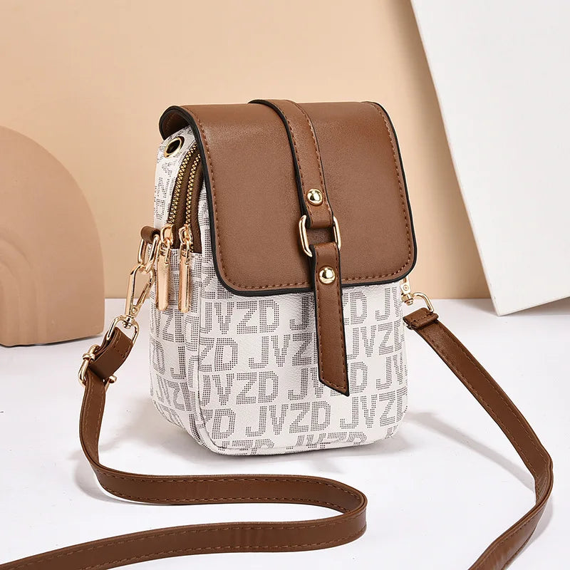 Classique Leather Crossbody Bag Classique Leather Crossbody Bag Blue Wolf Store White