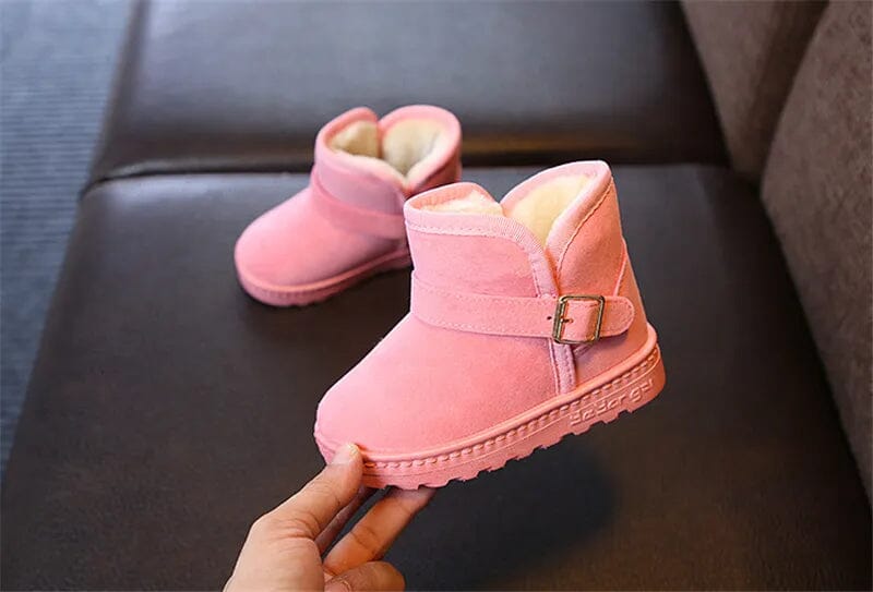 Comfortable Kids' Snow Boots with Fleece Lining Comfortable Kids' Snow Boots with Fleece Lining Blue Wolf Store