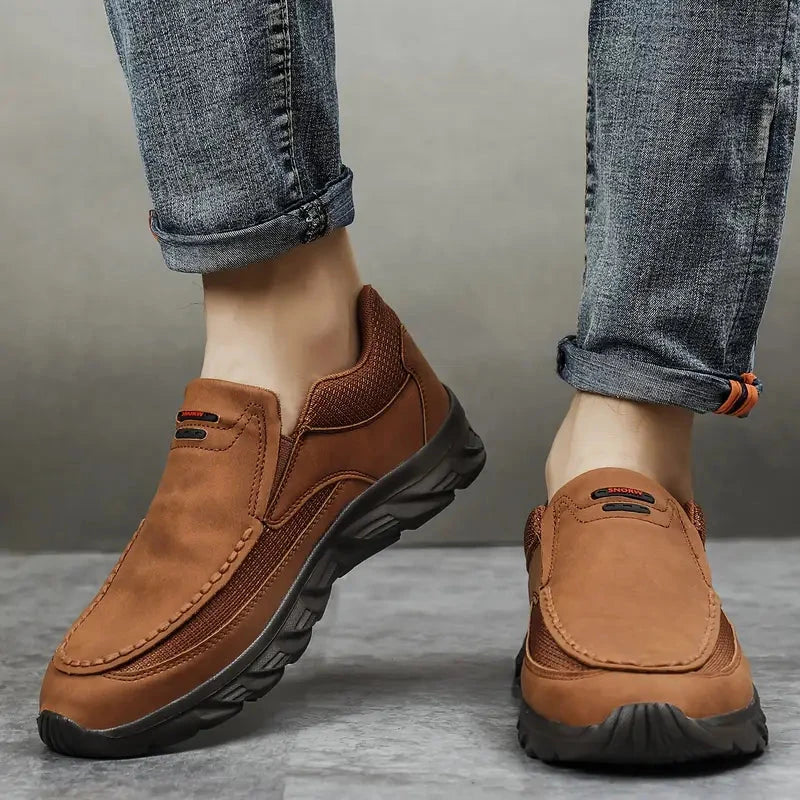 Comfortable Leather Shoes Oxfell Comfortable Leather Shoes Oxfell Blue Wolf Store