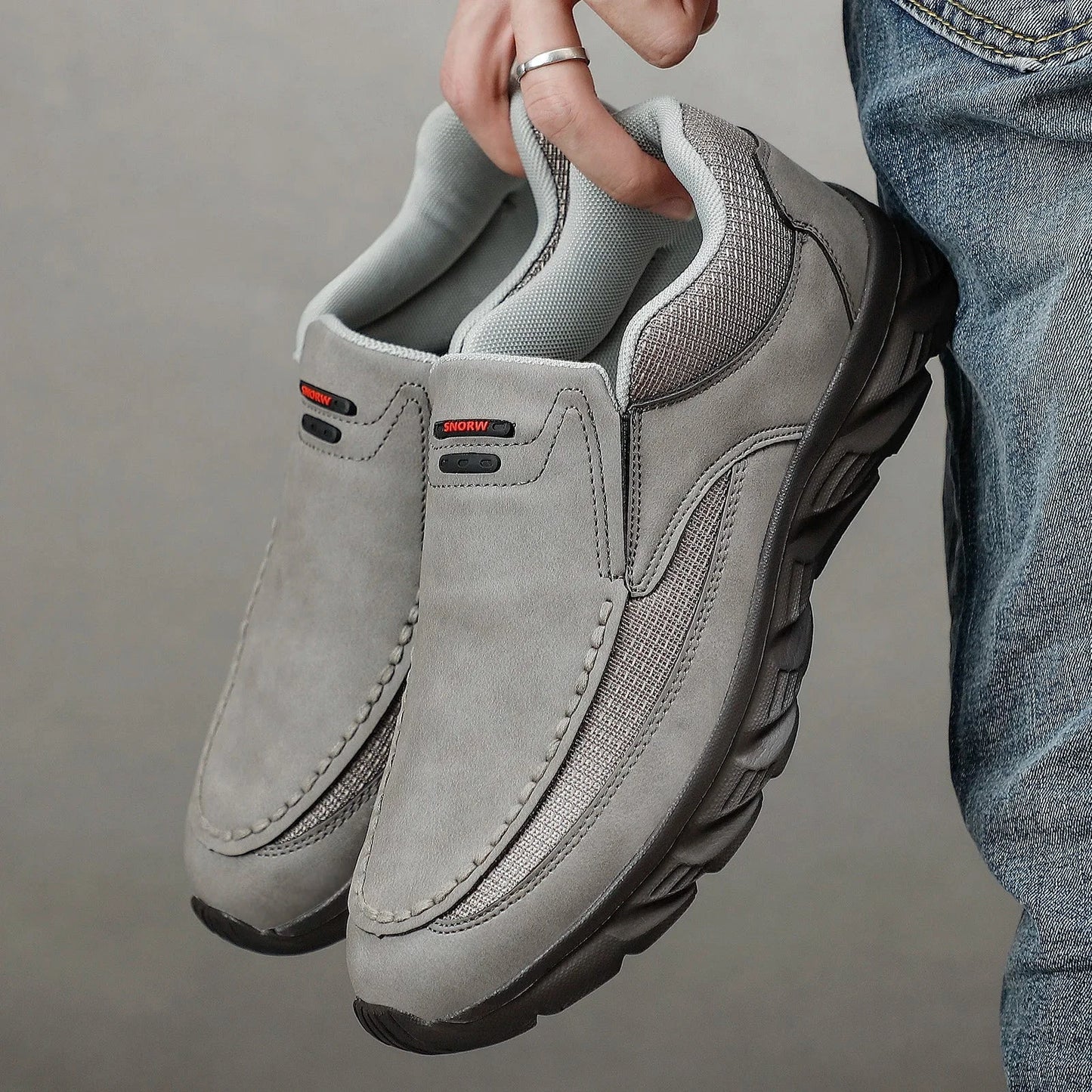 Comfortable Leather Shoes Oxfell Comfortable Leather Shoes Oxfell Blue Wolf Store