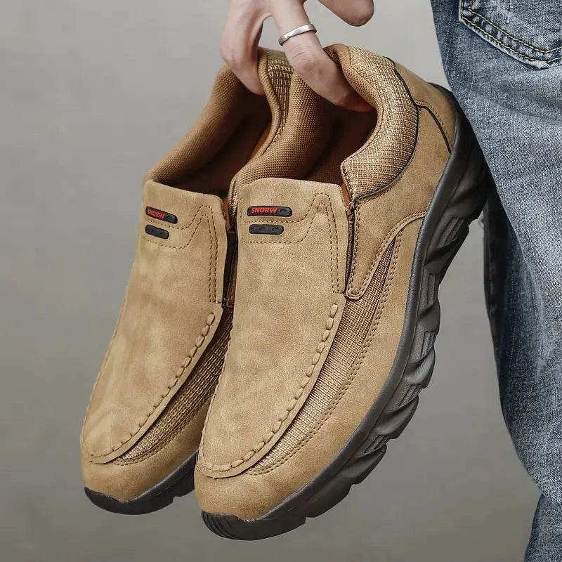 Comfortable Leather Shoes Oxfell Comfortable Leather Shoes Oxfell Blue Wolf Store