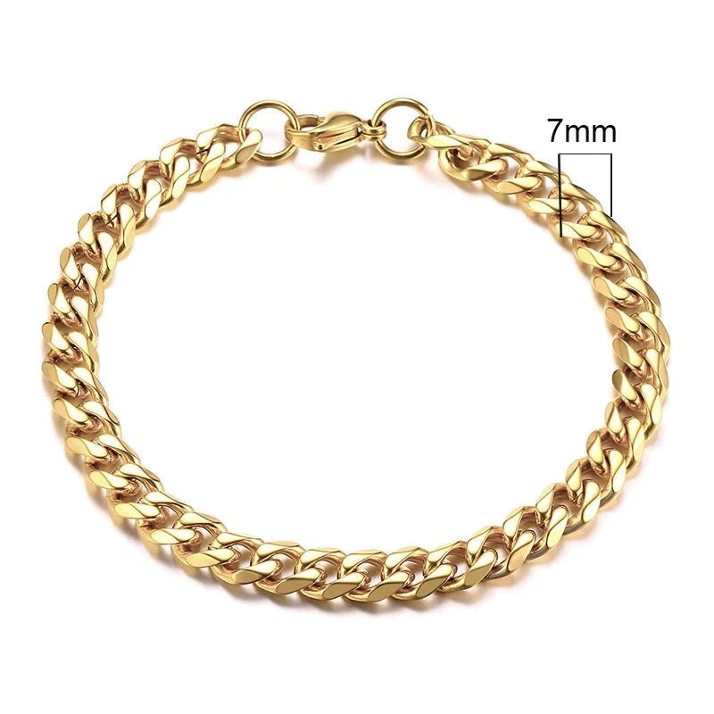 CurbX – Men’s Classic Stainless Steel Bracelet CurbX – Men’s Classic Stainless Steel Bracelet Blue Wolf Store