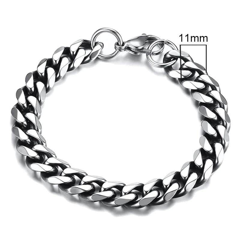 CurbX – Men’s Classic Stainless Steel Bracelet CurbX – Men’s Classic Stainless Steel Bracelet Blue Wolf Store