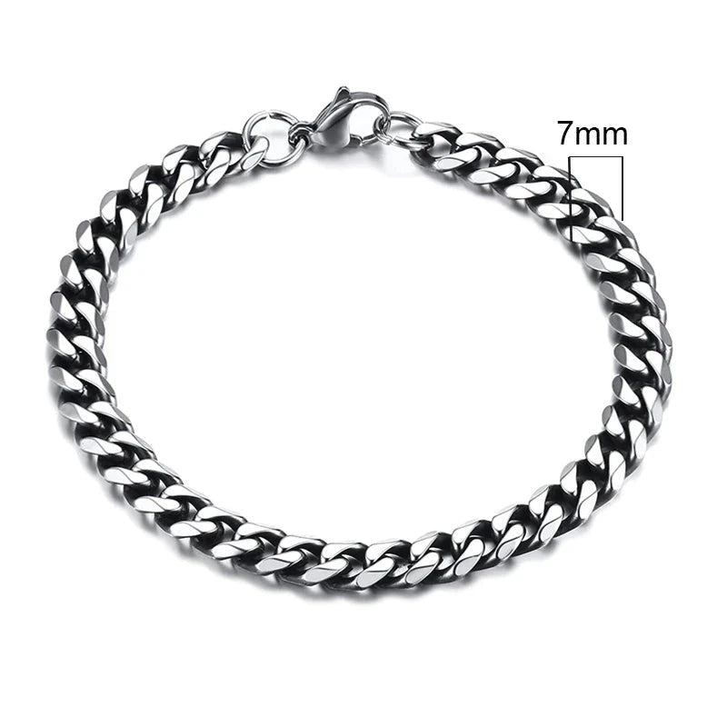 CurbX – Men’s Classic Stainless Steel Bracelet CurbX – Men’s Classic Stainless Steel Bracelet Blue Wolf Store