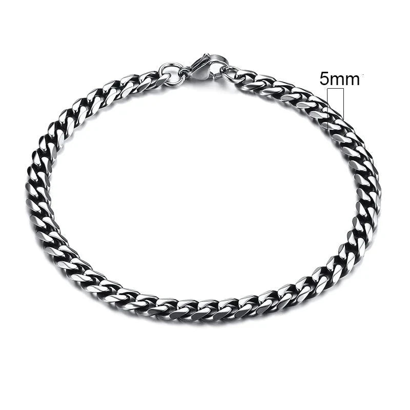 CurbX – Men’s Classic Stainless Steel Bracelet CurbX – Men’s Classic Stainless Steel Bracelet Blue Wolf Store