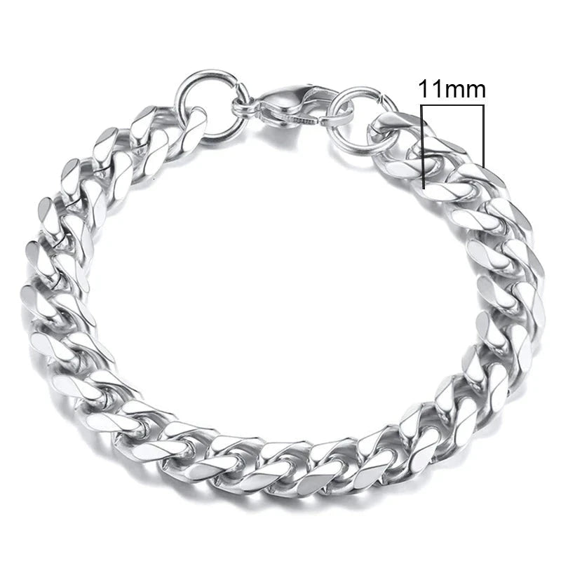 CurbX – Men’s Classic Stainless Steel Bracelet CurbX – Men’s Classic Stainless Steel Bracelet Blue Wolf Store