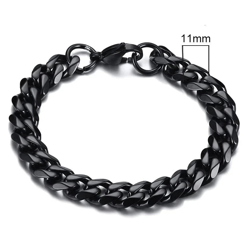 CurbX – Men’s Classic Stainless Steel Bracelet CurbX – Men’s Classic Stainless Steel Bracelet Blue Wolf Store