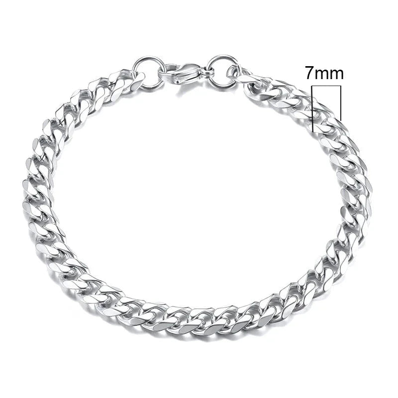 CurbX – Men’s Classic Stainless Steel Bracelet CurbX – Men’s Classic Stainless Steel Bracelet Blue Wolf Store