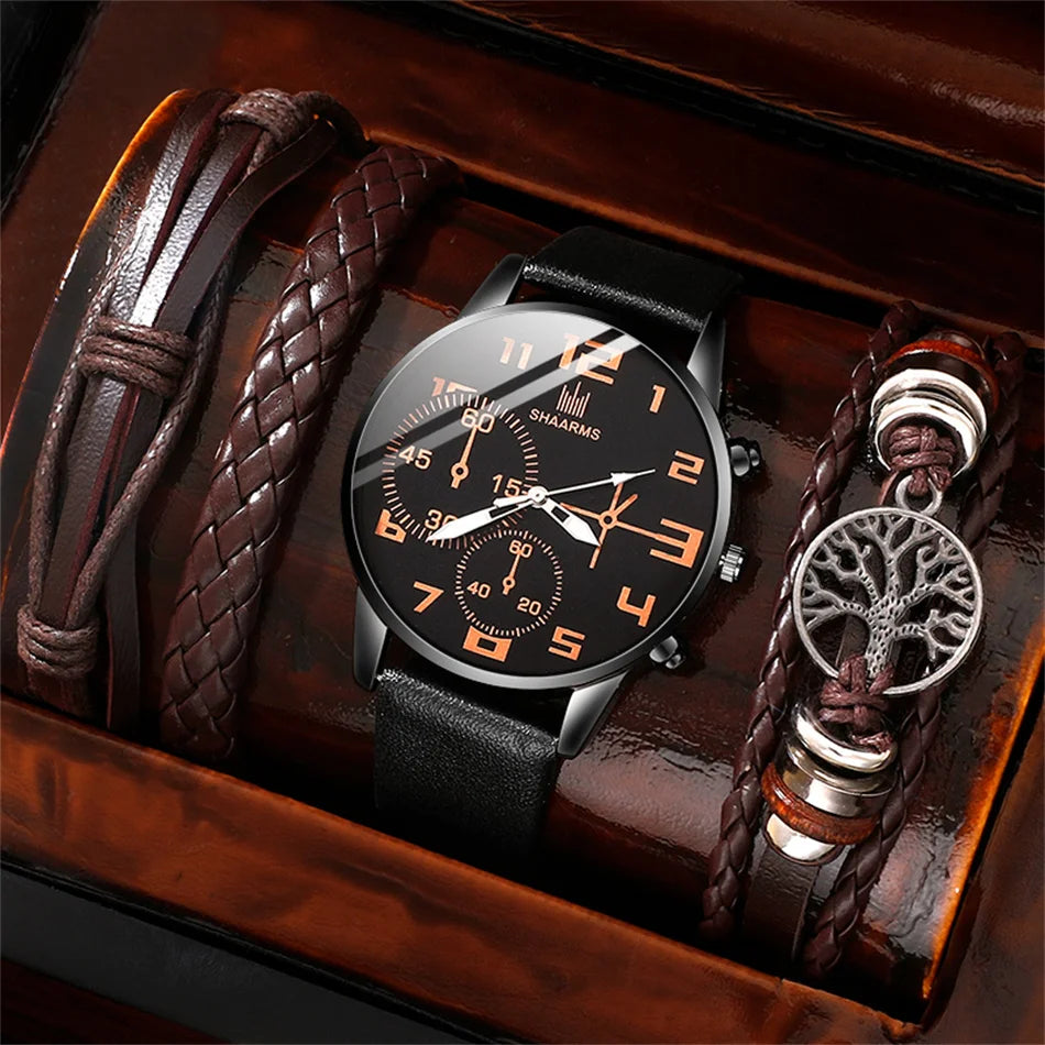 Dante Men's Leather Sports Watch Dante Men's Leather Sports Watch Blue Wolf Store