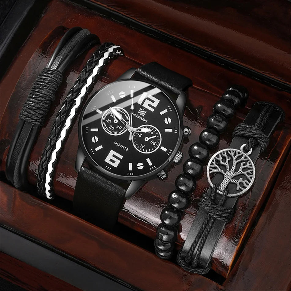 Dante Men's Leather Sports Watch Dante Men's Leather Sports Watch Blue Wolf Store
