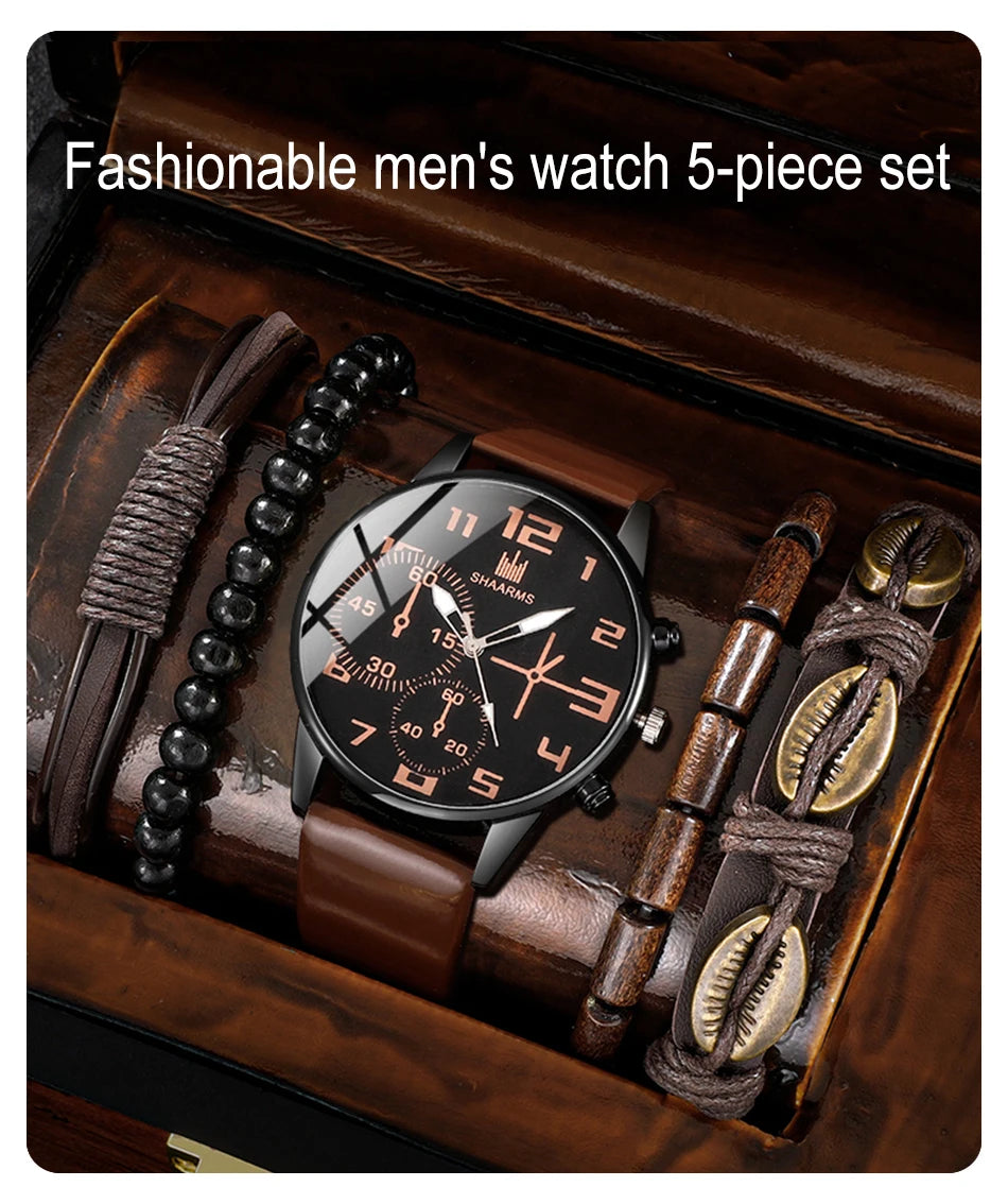 Dante Men's Leather Sports Watch Dante Men's Leather Sports Watch Blue Wolf Store