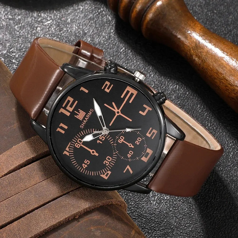 Dante Men's Leather Sports Watch Dante Men's Leather Sports Watch Blue Wolf Store