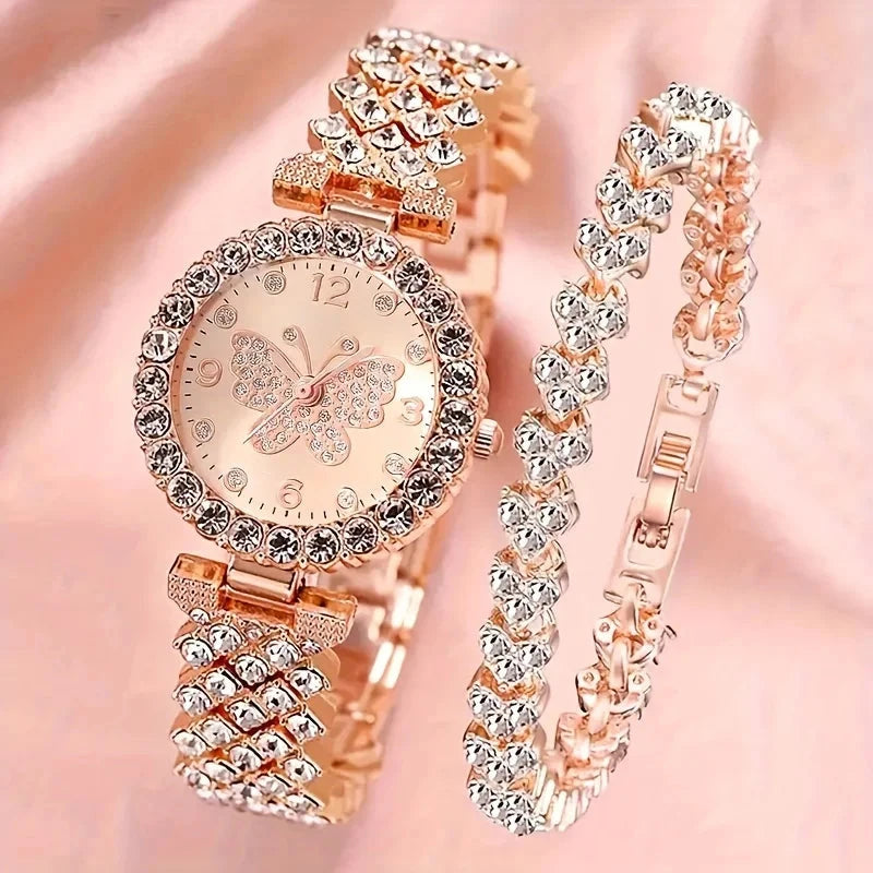 Diva Glamour Women's Watch Diva Glamour Women's Watch Blue Wolf Store Rose Golden