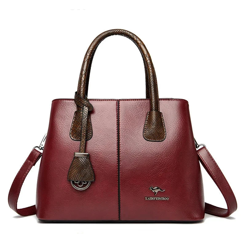Donnatela Women's Leather Bag Donnatela Women's Leather Bag Blue Wolf Store