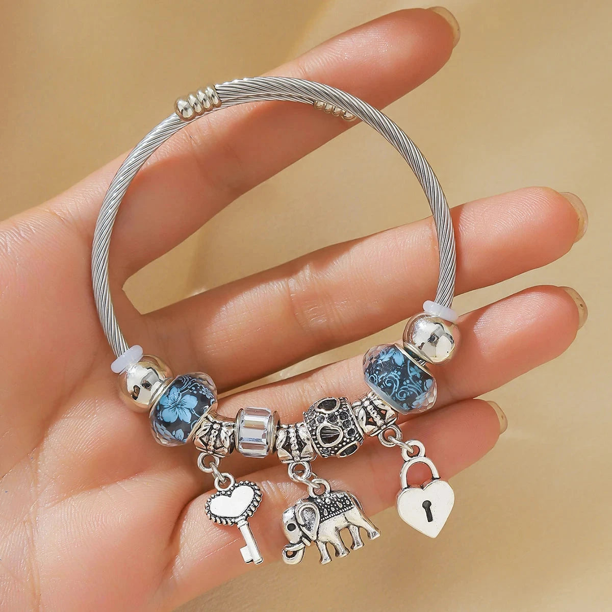 Elegant Women's Bracelet – AuraRadiant Elegant Women's Bracelet – AuraRadiant Blue Wolf Store Silver Blue