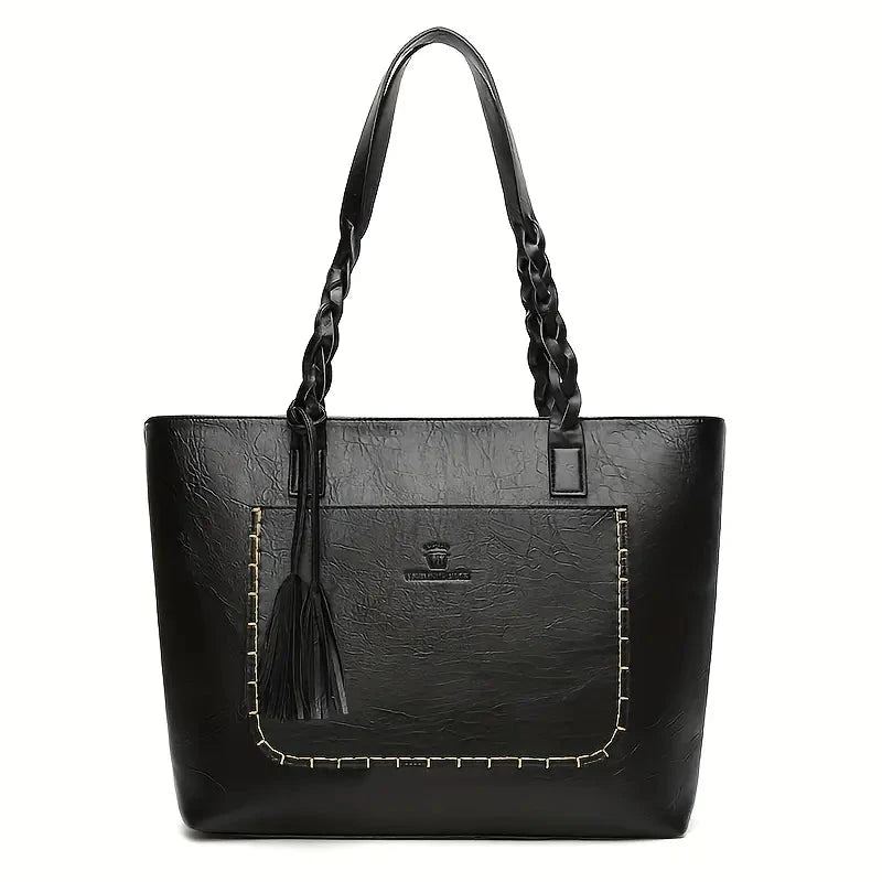 Elegant Women's Leather Bag Amélie Elegant Women's Leather Bag Amélie Blue Wolf Store Black