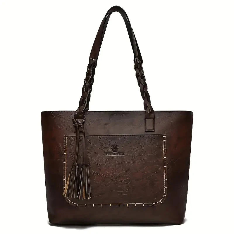 Elegant Women's Leather Bag Amélie Elegant Women's Leather Bag Amélie Blue Wolf Store Coffee