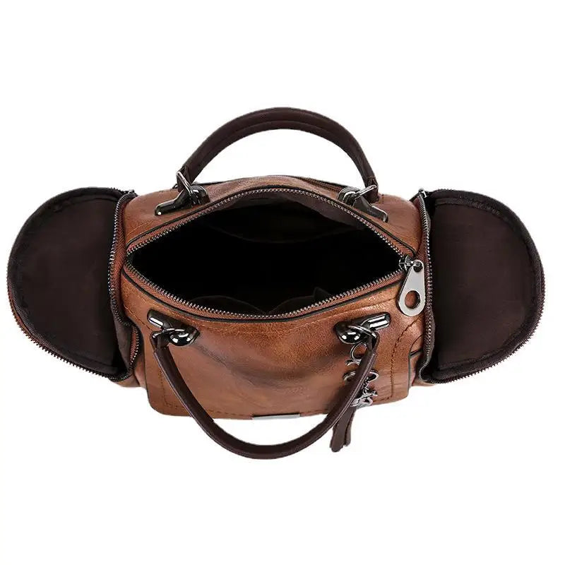 Elegant Women's Leather Shoulder Bag Alice Elegant Women's Leather Shoulder Bag Alice Blue Wolf Store