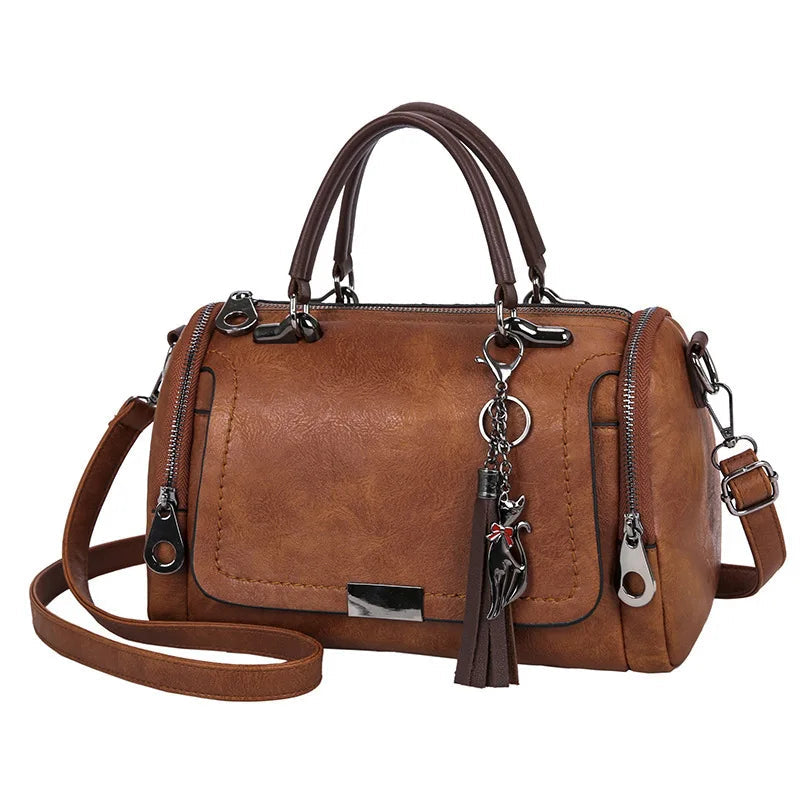 Elegant Women's Leather Shoulder Bag Alice Elegant Women's Leather Shoulder Bag Alice Blue Wolf Store