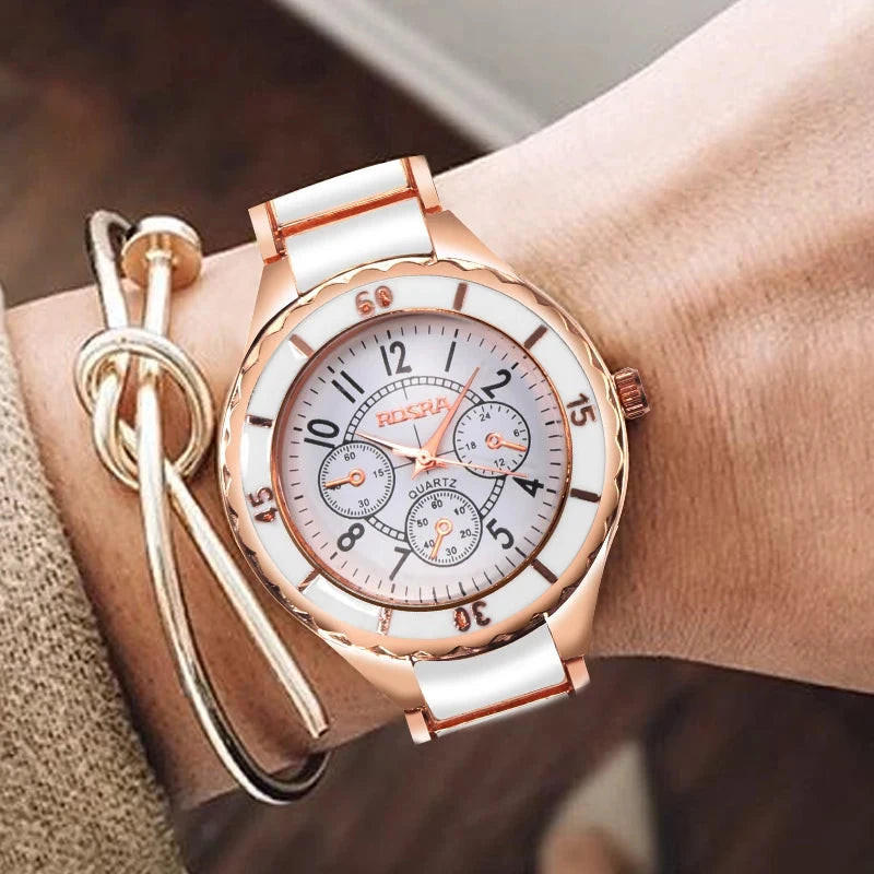 Elegant Women's Watch – Rose Aveline Elegant Women's Watch – Rose Aveline Blue Wolf Store