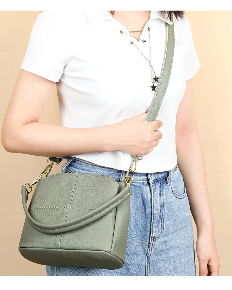 Eloise Royale Women's Leather Bag Blue Wolf Store