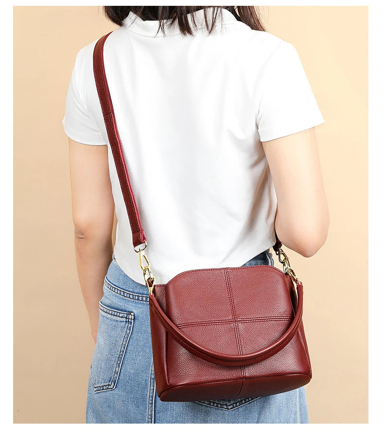Eloise Royale Women's Leather Bag Blue Wolf Store