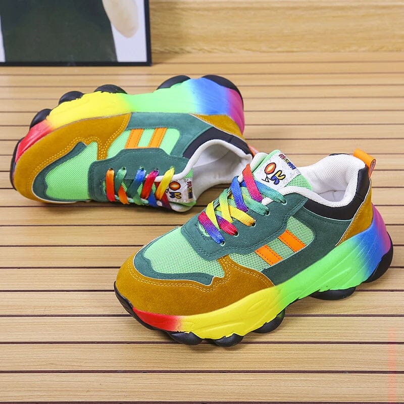 Ergonomic Rainbow Sneakers Ergonomic Rainbow Sneakers Blue Wolf Store