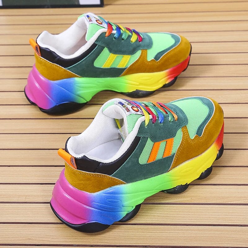 Ergonomic Rainbow Sneakers Ergonomic Rainbow Sneakers Blue Wolf Store