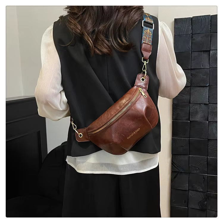 Estelle Retro Leather Crossbody Vintage Bag Estelle Retro Leather Crossbody Vintage Bag Blue Wolf Store