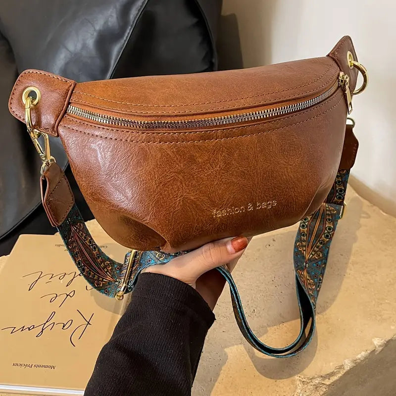 Estelle Retro Leather Crossbody Vintage Bag Estelle Retro Leather Crossbody Vintage Bag Blue Wolf Store Brown