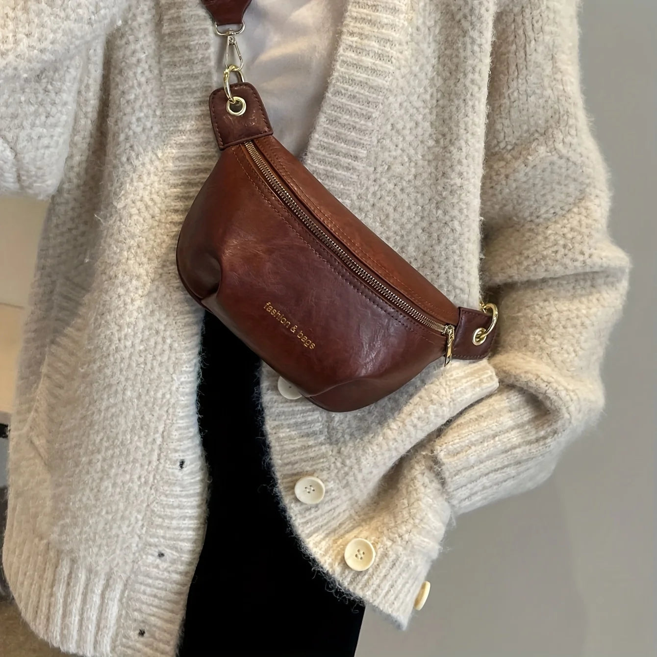Estelle Retro Leather Crossbody Vintage Bag Estelle Retro Leather Crossbody Vintage Bag Blue Wolf Store Coffee