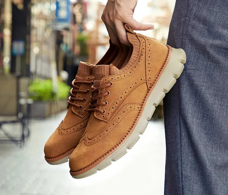 Everett Ultra Comfortable Leather Men's Sneakers Everett Ultra Comfortable Leather Men's Sneakers Blue Wolf Store