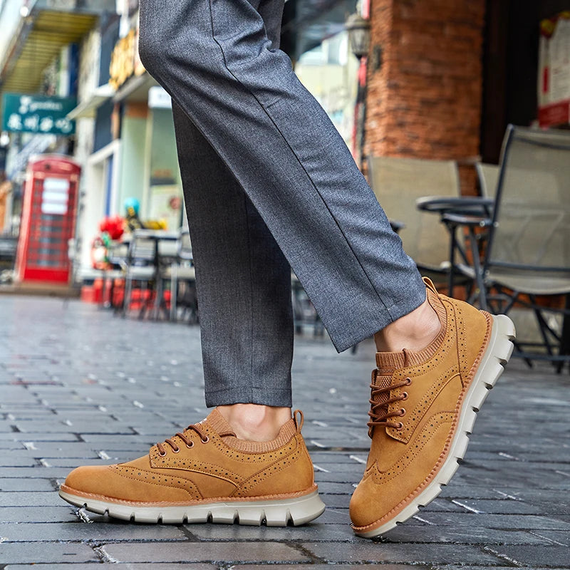 Everett Ultra Comfortable Leather Men's Sneakers Everett Ultra Comfortable Leather Men's Sneakers Blue Wolf Store