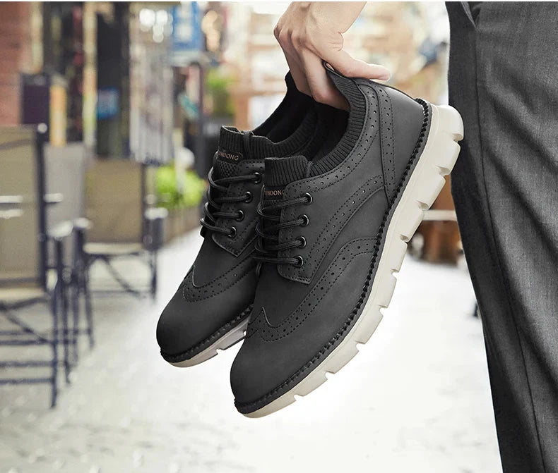 Everett Ultra Comfortable Leather Men's Sneakers Everett Ultra Comfortable Leather Men's Sneakers Blue Wolf Store