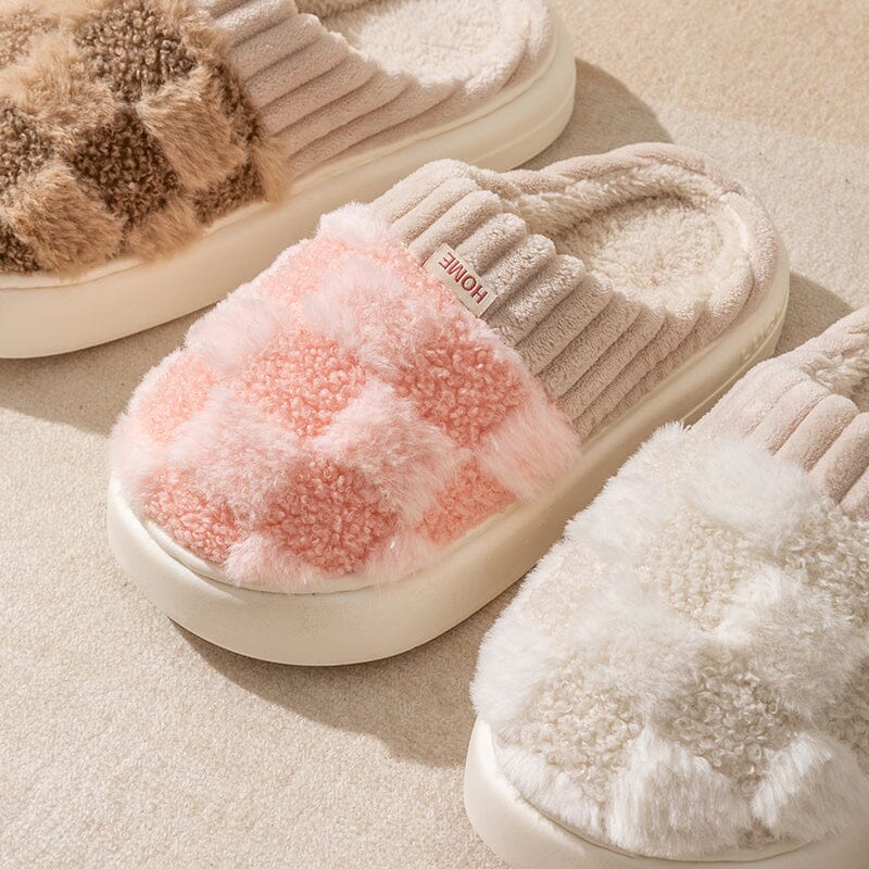 Fashion Plaid Slipper Flip Flop for Women and Men Fashion Plaid Slipper Flip Flop for Women and Men Blue Wolf Store