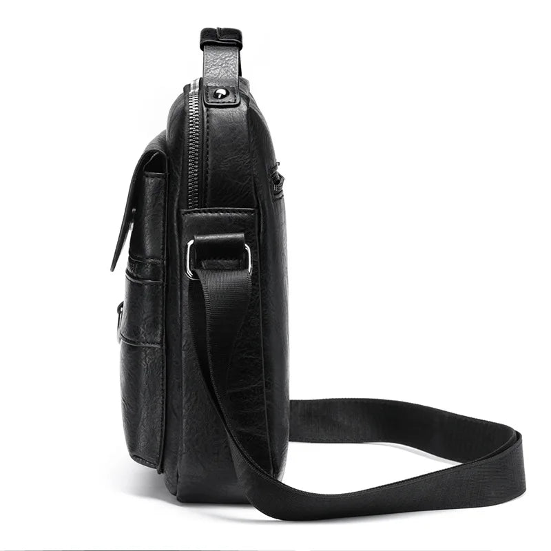 Forgeweix Men's Leather Crossbody Bag Forgeweix Men's Leather Crossbody Bag Blue Wolf Store