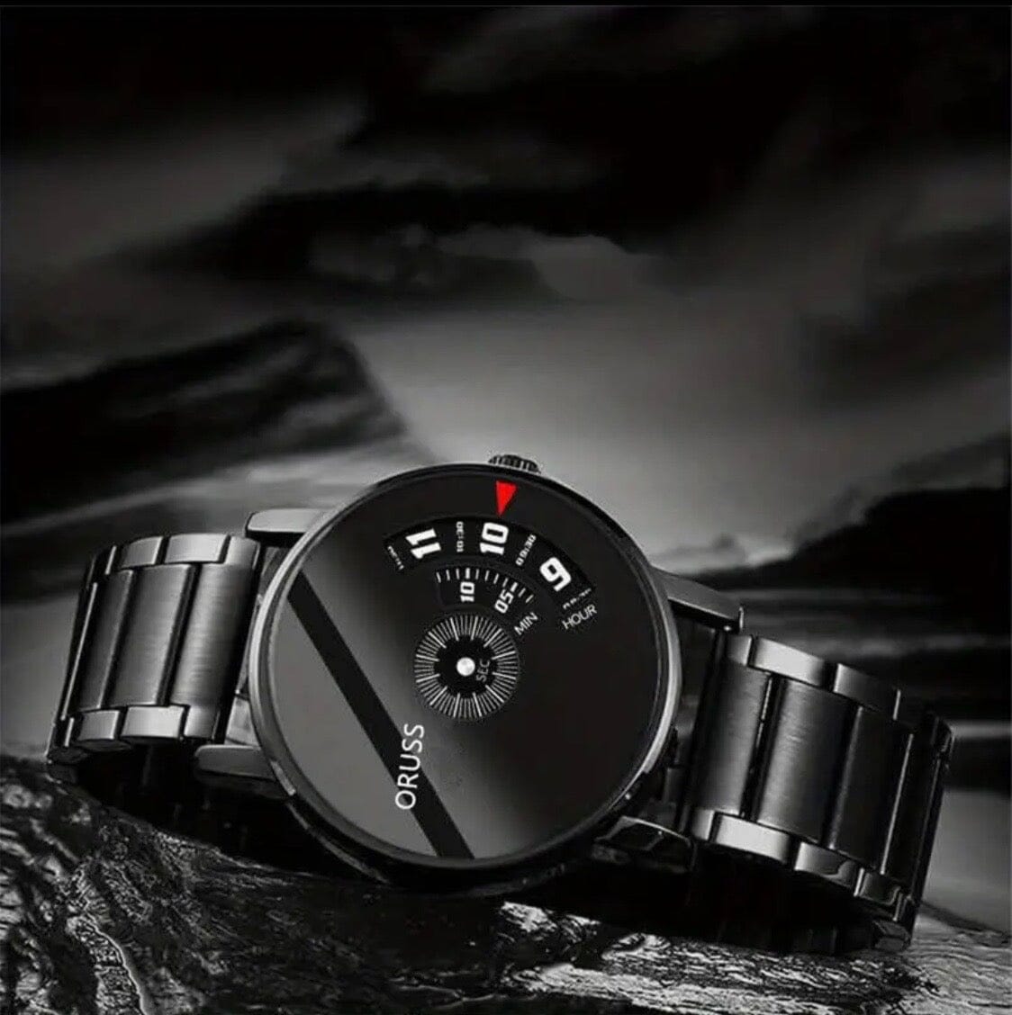 Futuristic Men's Watch ChronoVibe Futuristic Men's Watch ChronoVibe Blue Wolf Store BLACK BELT BLACK