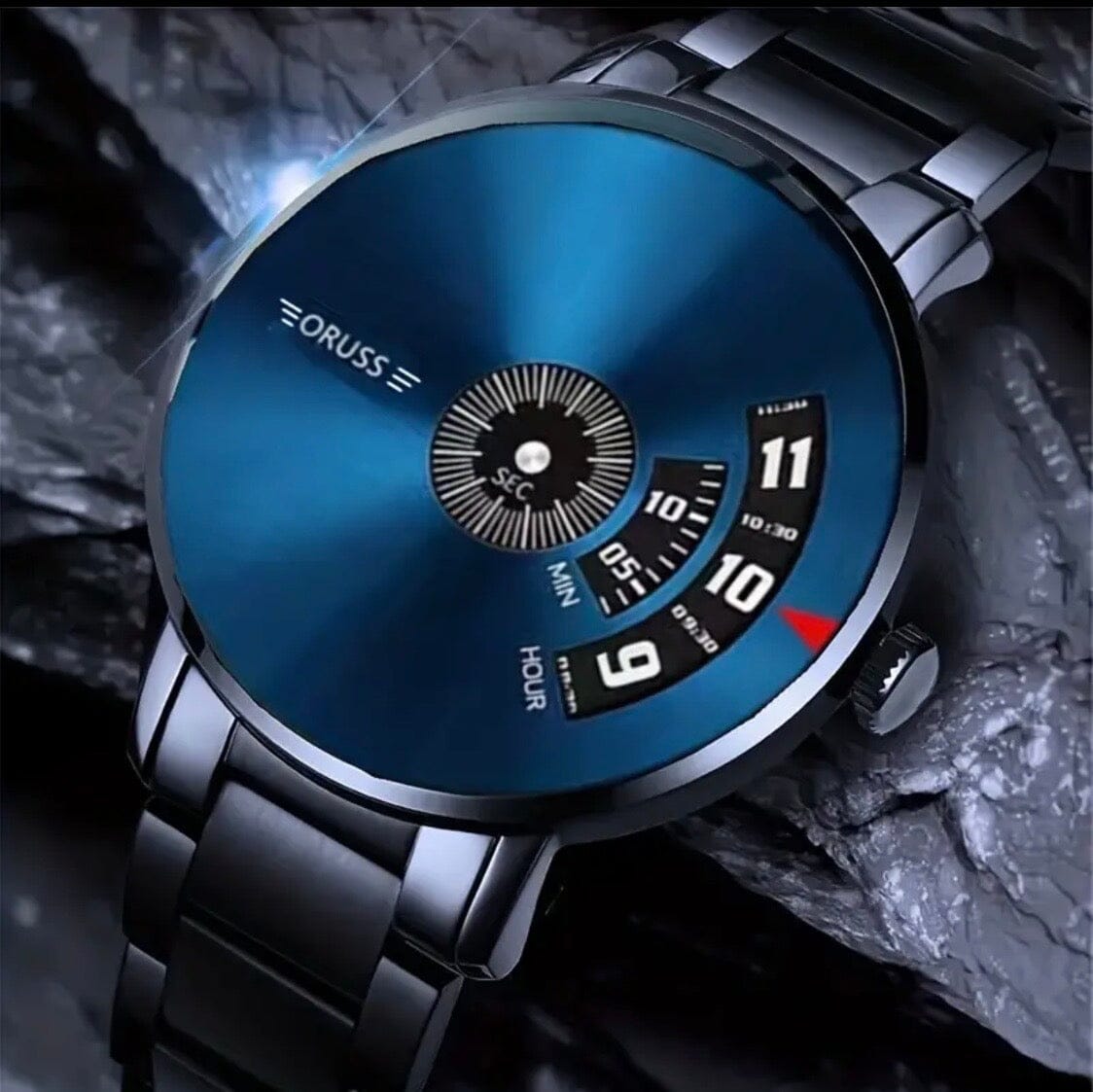 Futuristic Men's Watch ChronoVibe Futuristic Men's Watch ChronoVibe Blue Wolf Store BLACK BELT BLUE
