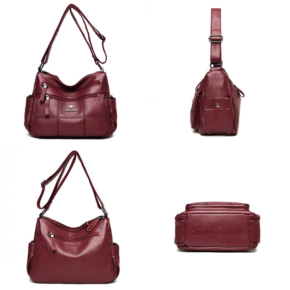 Genuine Brand Leather Sac Luxury Handbags Purse Women Bags Designer Shoulder Crossbody Messenger Bags Female 2021 Waterproof Bag Blue Wolf Store