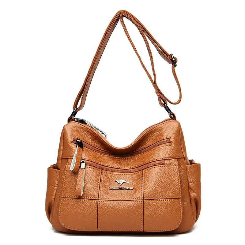 Genuine Brand Leather Sac Luxury Handbags Purse Women Bags Designer Shoulder Crossbody Messenger Bags Female 2021 Waterproof Bag Blue Wolf Store Yellow