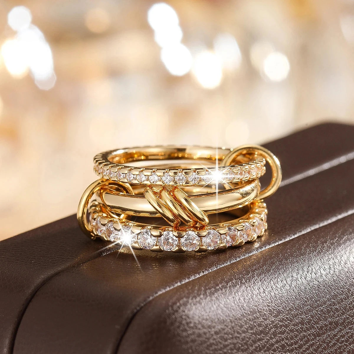 Golden Aura – Hypoallergenic Women’s Ring with Zirconia Golden Aura – Hypoallergenic Women’s Ring with Zirconia Blue Wolf Store Brilliant Gold 3 US 5 / UK-AU J½ / EU 49.3