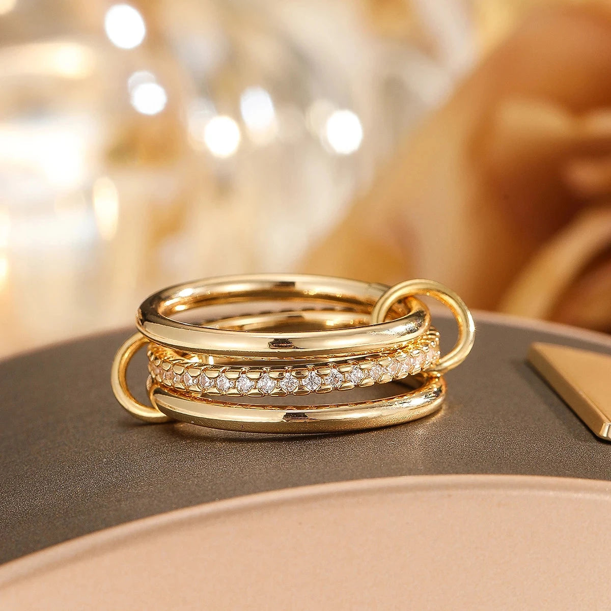 Golden Aura – Hypoallergenic Women’s Ring with Zirconia Golden Aura – Hypoallergenic Women’s Ring with Zirconia Blue Wolf Store Gold Gold Gold US 5 / UK-AU J½ / EU 49.3