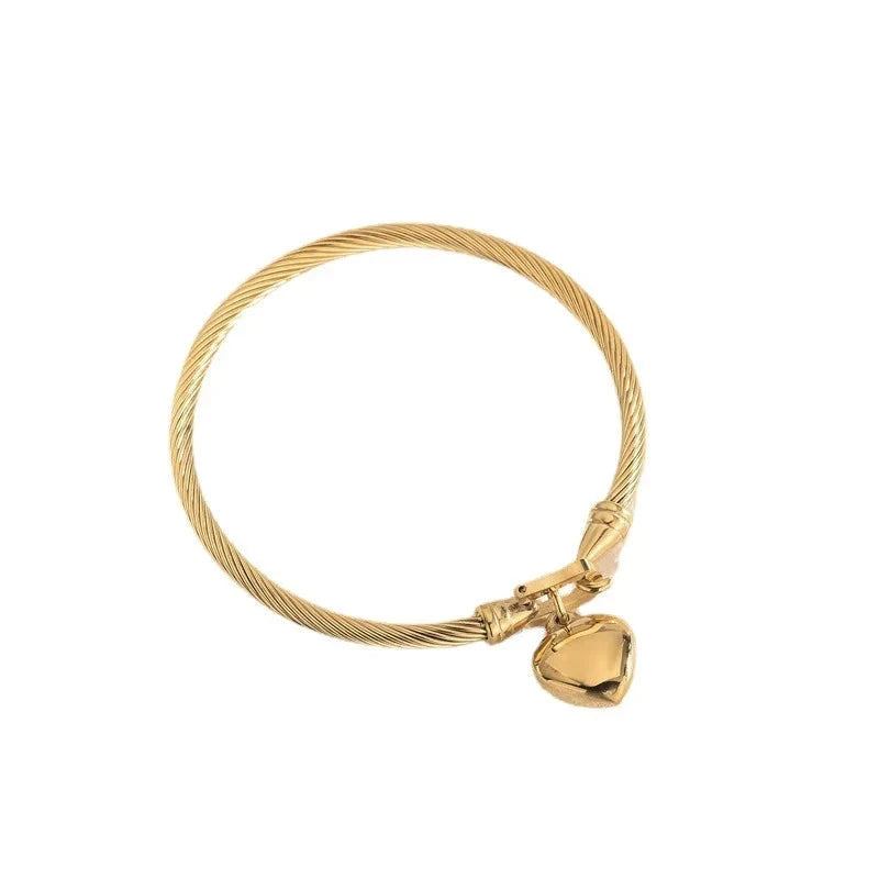 Golden-Heart 18k Gold Plated Women's Bracelets Golden-Heart 18k Gold Plated Women's Bracelets Blue Wolf Store