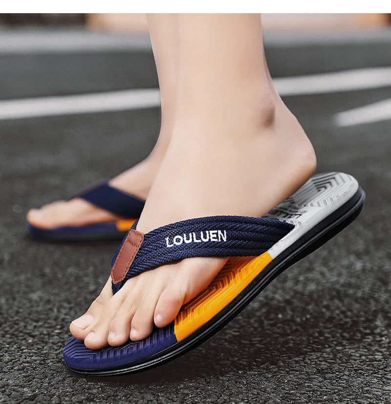 High-Quality Men's Flip Flops Florida High-Quality Men's Flip Flops Florida Blue Wolf Store
