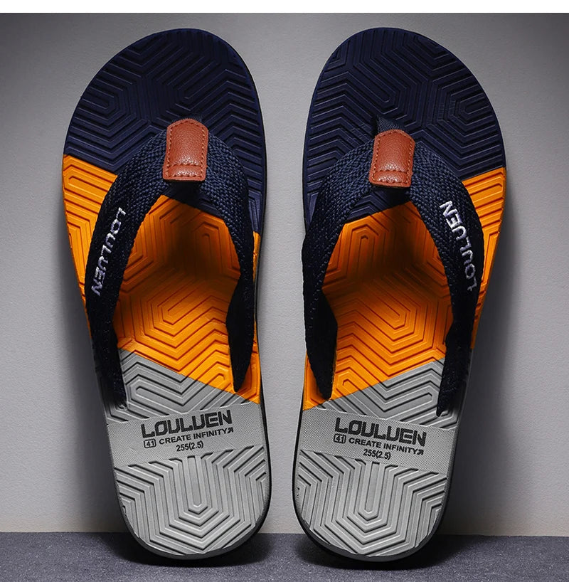 High-Quality Men's Flip Flops Florida High-Quality Men's Flip Flops Florida Blue Wolf Store