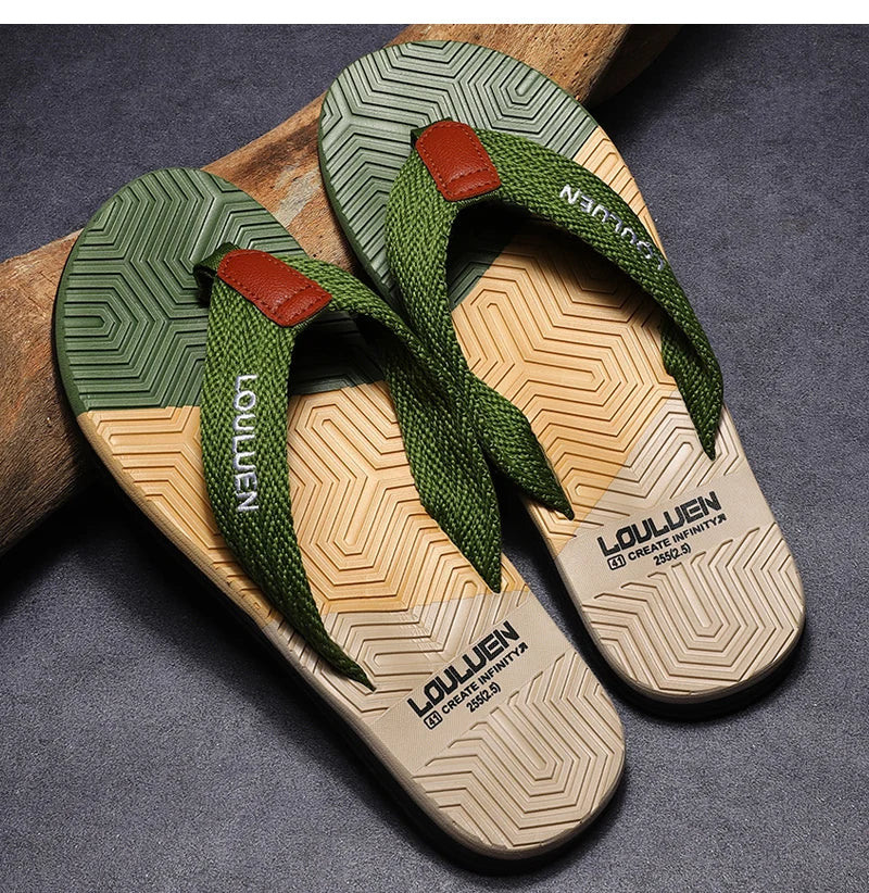 High-Quality Men's Flip Flops Florida High-Quality Men's Flip Flops Florida Blue Wolf Store