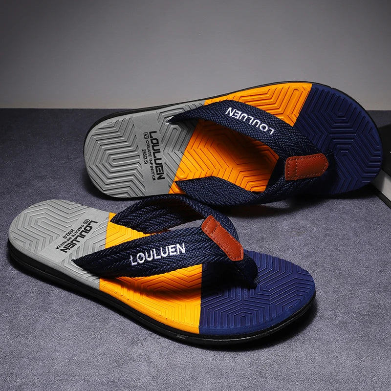 High-Quality Men's Flip Flops Florida High-Quality Men's Flip Flops Florida Blue Wolf Store