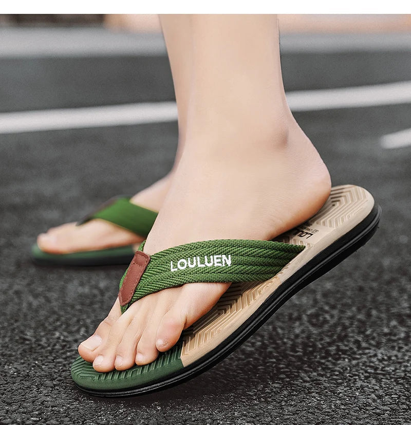 High-Quality Men's Flip Flops Florida High-Quality Men's Flip Flops Florida Blue Wolf Store