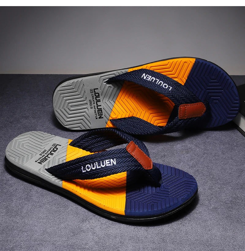 High-Quality Men's Flip Flops Florida High-Quality Men's Flip Flops Florida Blue Wolf Store