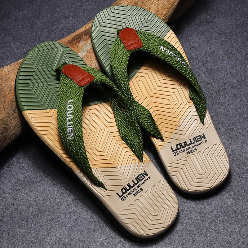 High-Quality Men's Flip Flops Florida High-Quality Men's Flip Flops Florida Blue Wolf Store Green 8US / 7UK
